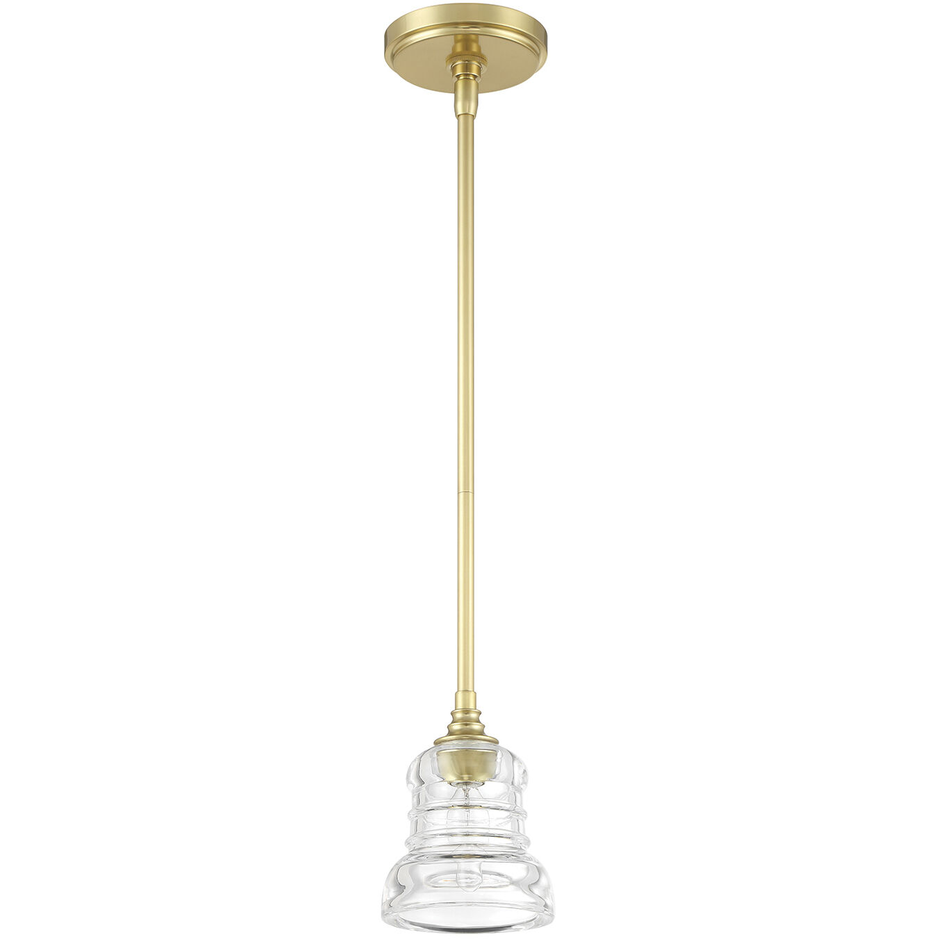 Gregory 1 Light 5 inch Aged Brass Mini Pendant Ceiling Light