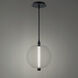 Anakin LED 9.88 inch Black Pendant Ceiling Light, dweLED