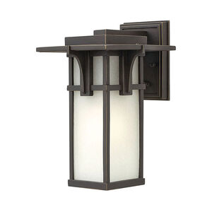 Manhattan LED 12 inch Oil Rubbed Bronze Outdoor Wall Lantern, Small