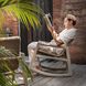 Sumba Oatmeal and Cerused Wheat Outdoor Rocking Chair