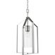 Vertex 1 Light 12 inch Brushed Nickel Foyer Light Ceiling Light