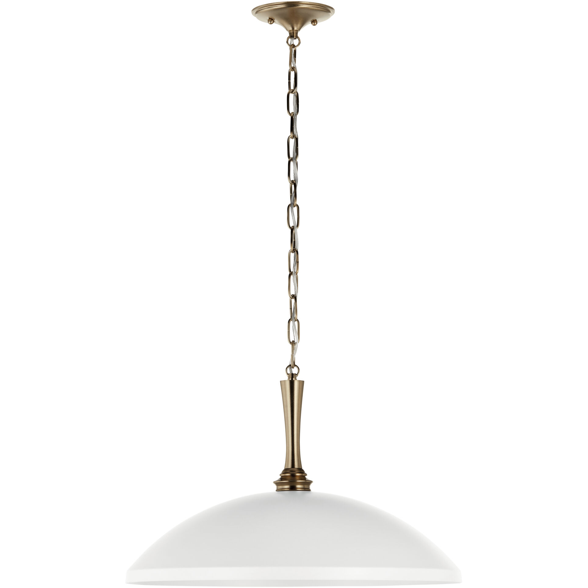 Delarosa 1 Light White Pendant Ceiling Light