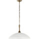 Delarosa 1 Light White Pendant Ceiling Light