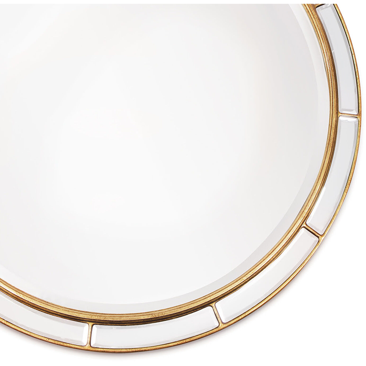 Plaza 36 X 36 inch Antique Gold Leaf Mirror, Round