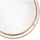 Plaza 36 X 36 inch Antique Gold Leaf Mirror, Round