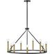 Lazlo LED 30 inch Black Chandelier Ceiling Light