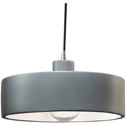 Radiance Collection 1 Light 12 inch Brushed Nickel Pendant Ceiling Light