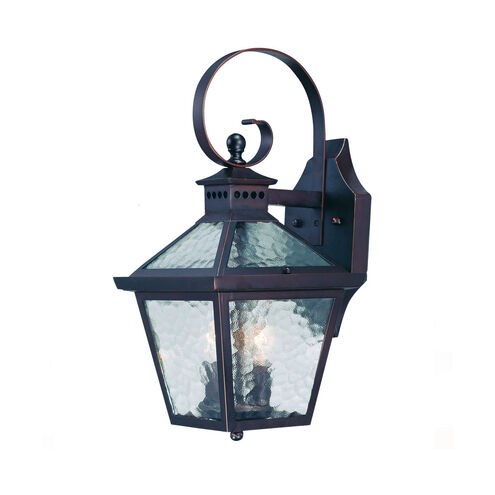 Bay Street 2 Light 16 inch Architectural Bronze Exterior Wall Mount