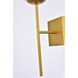 Neri 1 Light 7 inch Brass Bath Sconce Wall Light