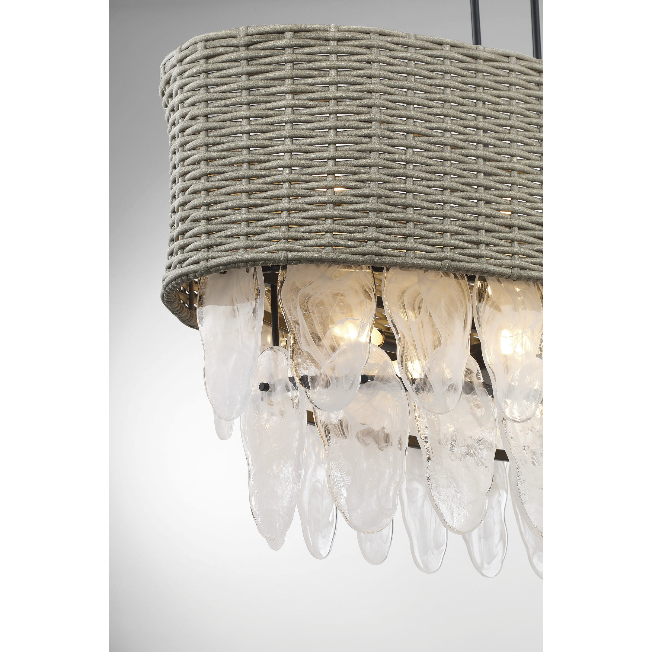 Breakers Isle 12 Light 48 inch Coal Island Light Ceiling Light