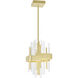 Millipede LED 8 inch Satin Gold Mini Pendant Ceiling Light