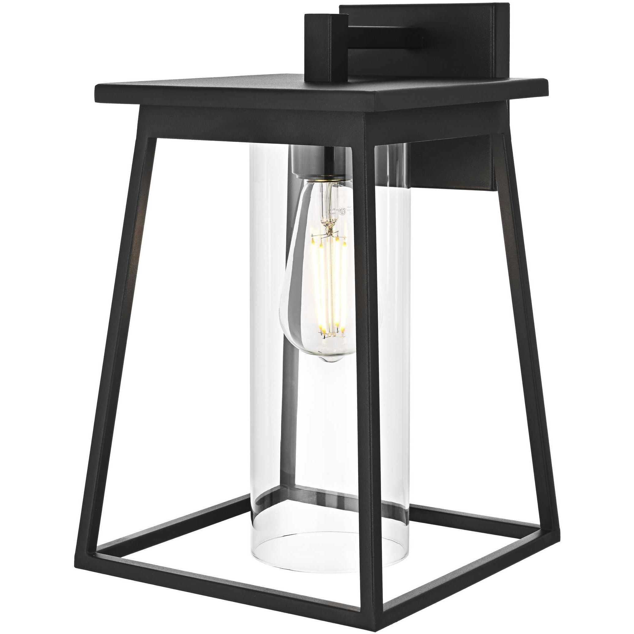 Lambert 1 Light 14 inch Black Outdoor Wall Sconce