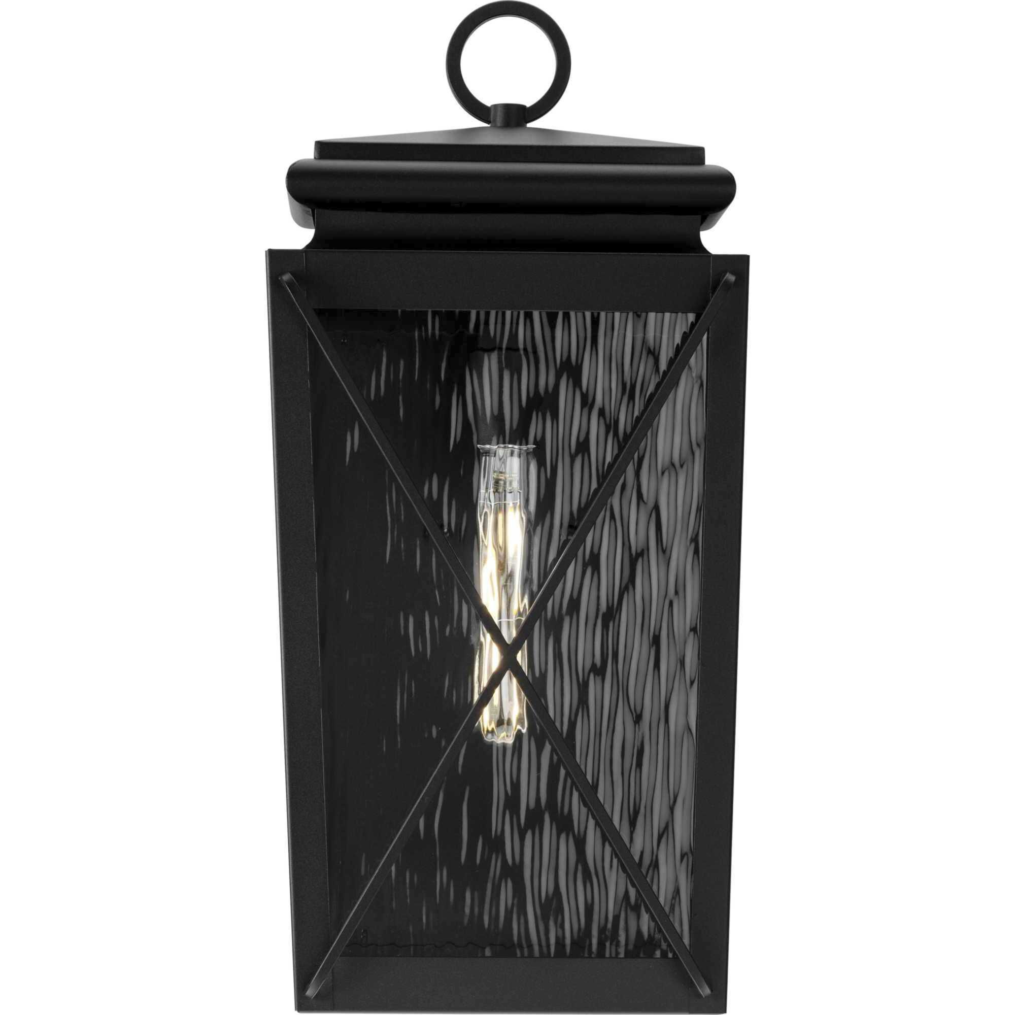 Wakeford 1 Light 21.5 inch Textured Black Wall Lantern