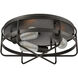 Wickshire 3 Light 16 inch Matte Black Flush Mount Ceiling Light