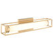Flannigan LED 19.75 inch Aged Gold Brass Bath Vanity Light Wall Light