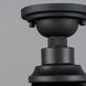 Granville 1 Light 12 inch Gloss Black/Black Outdoor Flush Mount