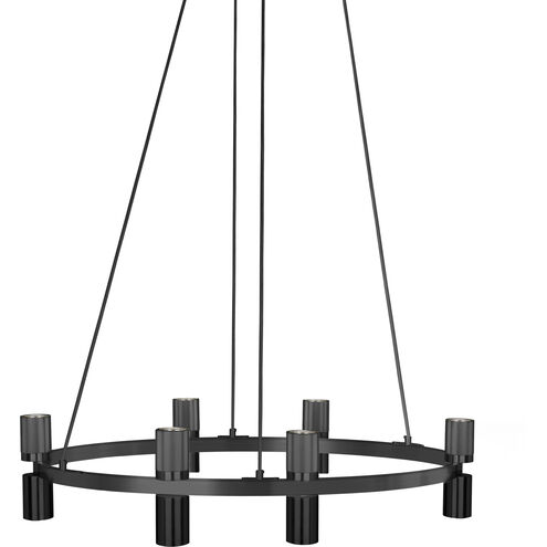 Cerelia 12 Light 36 inch Matte Black Chandelier Ceiling Light