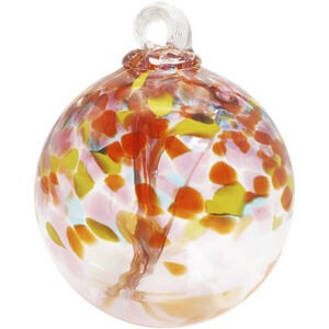 Eden Orange Art Glass Ornament