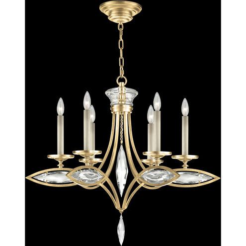 Marquise 6 Light 29.25 inch Gold Chandelier Ceiling Light