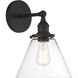 Barwell 1 Light 10 inch Coal Black Bath Vanity Light Wall Light