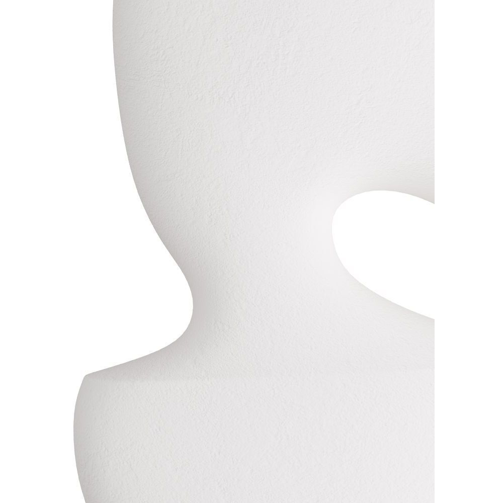 Mello Matte White Plaster Sculpture