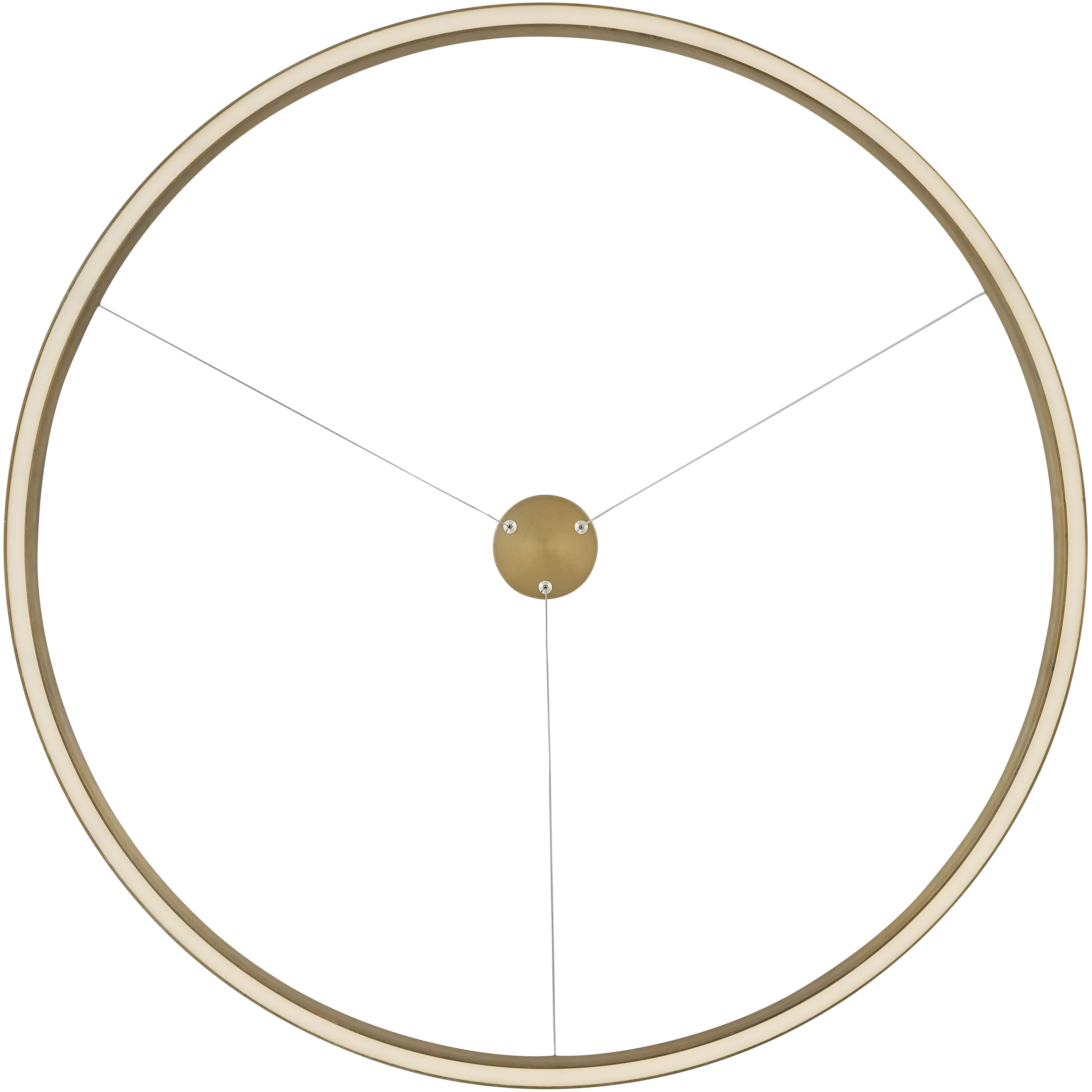 Kenna LED 33 inch Lacquered Brass Chandelier Ceiling Light