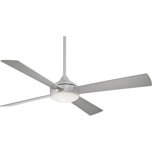 Aluma 52 inch Brushed Aluminum with Silver Blades Ceiling Fan