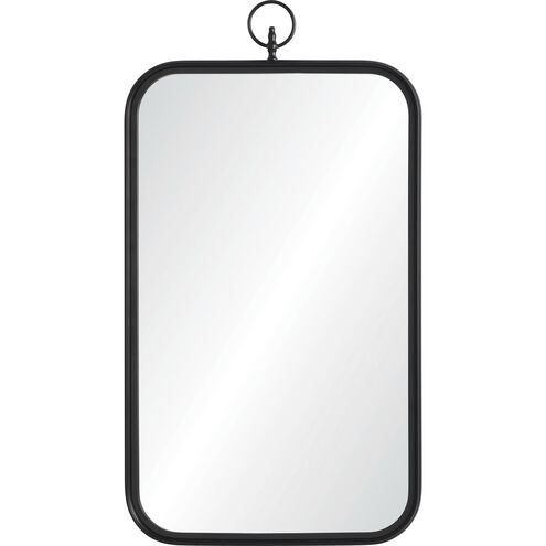 Priscilla 39.5 X 22 inch Matte Black Wall Mirror