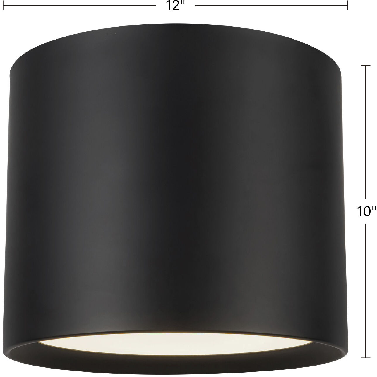 Uma 12 inch White Semi-Flush Mount Ceiling Light