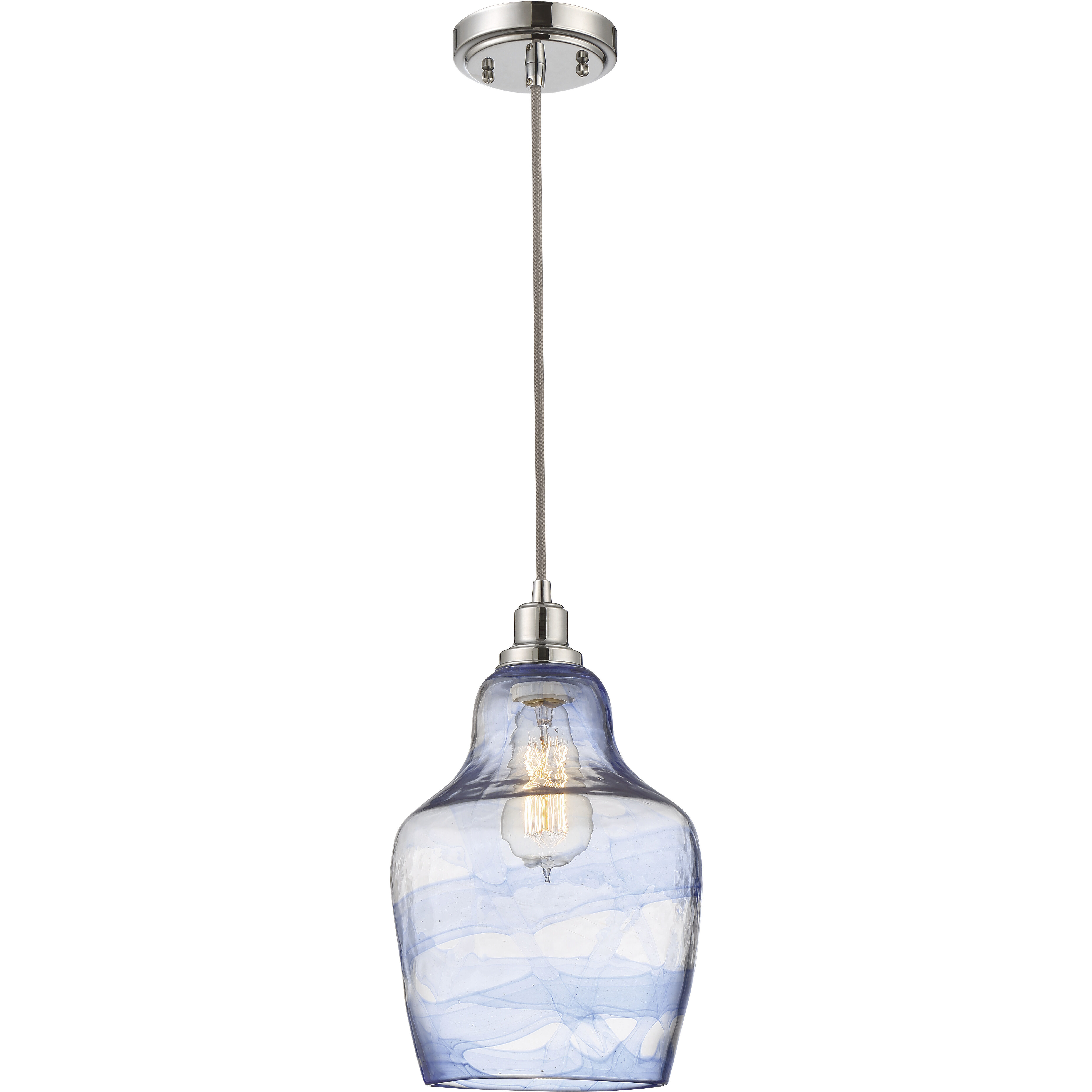 Jeremiah 1 Light 8.5 inch Chrome Mini Pendant Ceiling Light, Jeremiah