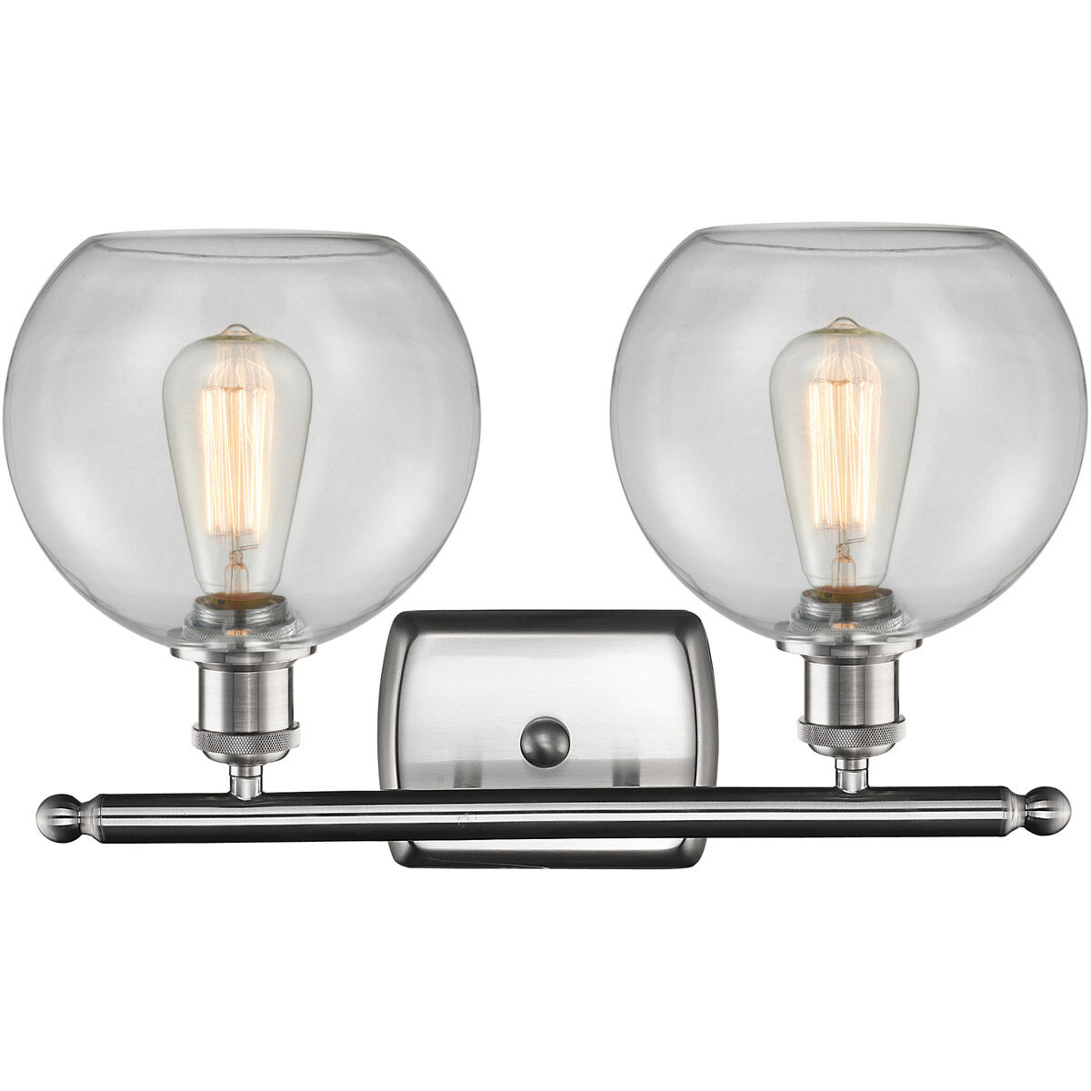 Ballston Athens LED 16 inch Brushed Satin Nickel Bath Vanity Light Wall Light in Clear Glass, Ballston