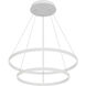 Cerchio LED 31.5 inch White Chandelier Ceiling Light