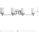 Glide 4 Light 34 inch Polished Chrome Bath Vanity Wall Light, Design Series