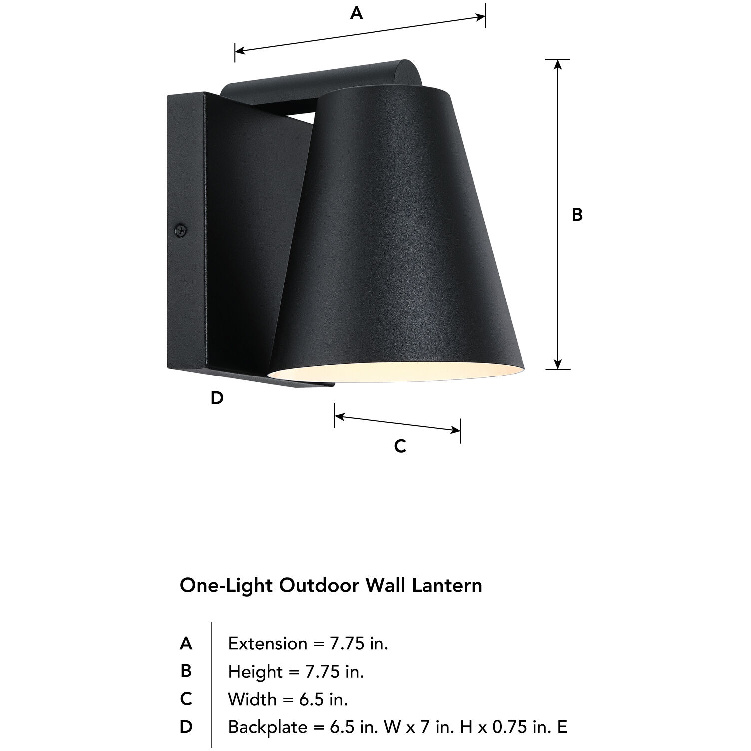 Cedar Mist 1 Light 7.75 inch Black Outdoor Wall Sconce