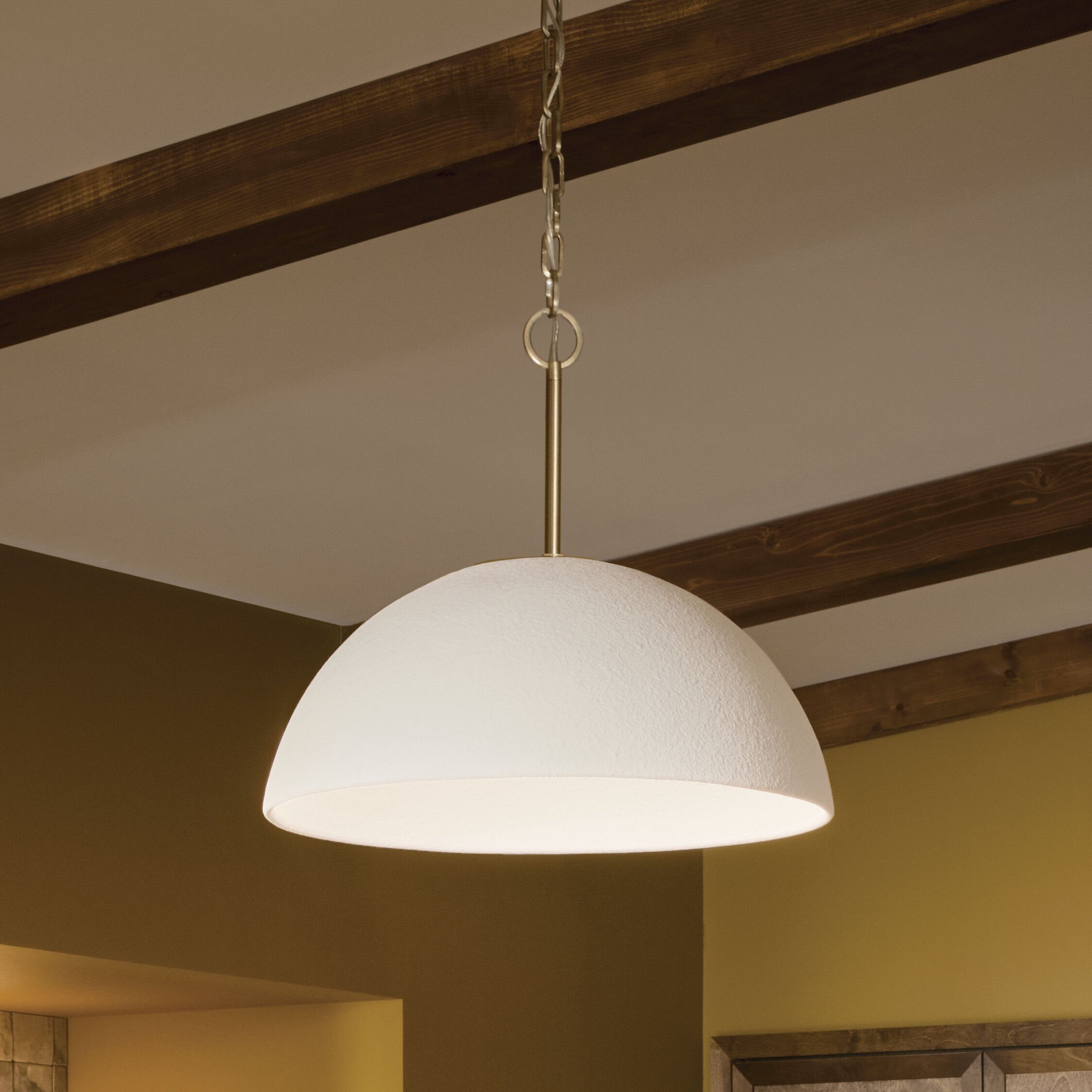 Mikale LED Champagne Bronze Pendant Ceiling Light