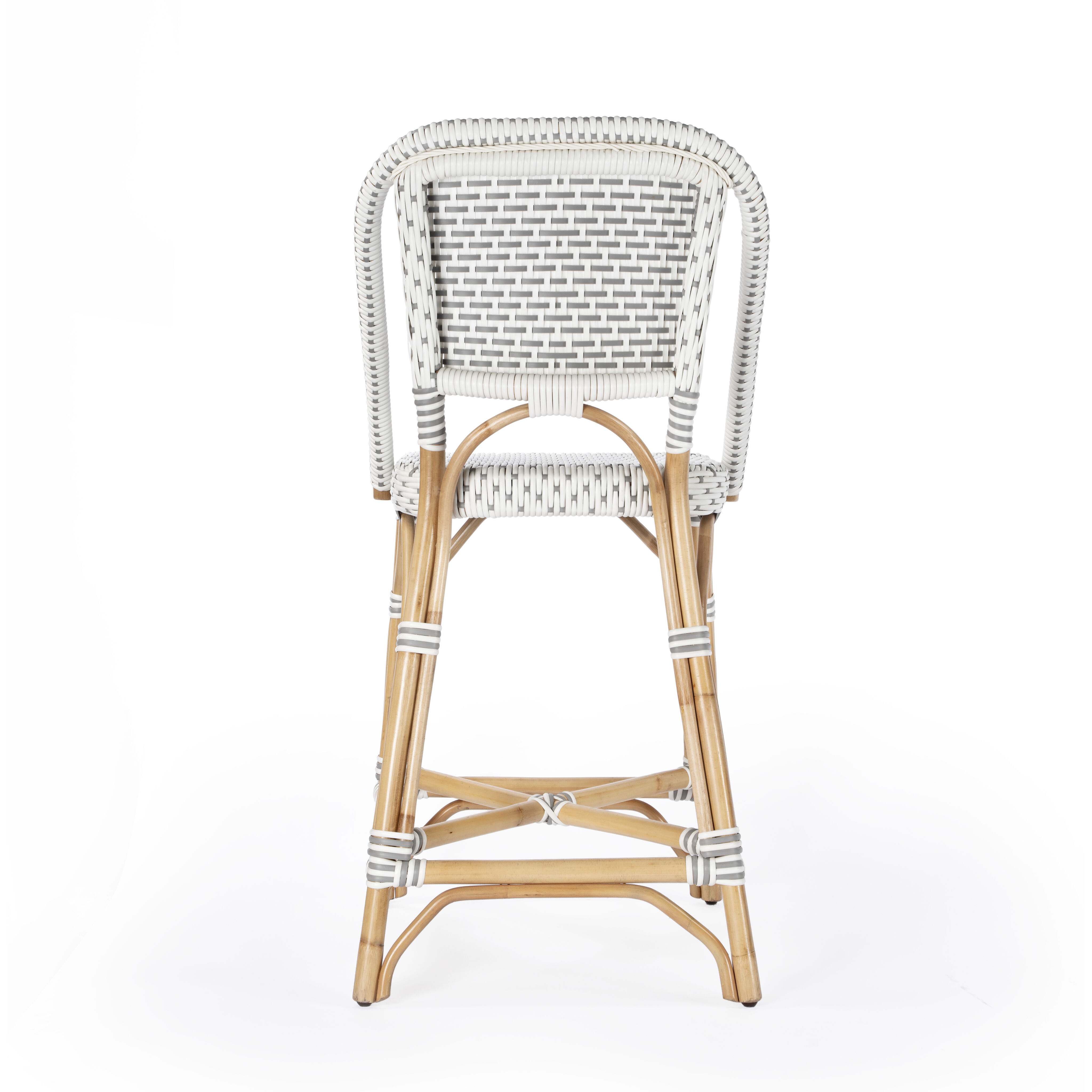 Solstice Rattan 25" Counter Stool in Gray