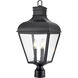 Edenton 3 Light 24 inch Matte Black Outdoor Post Lantern