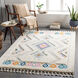 Lofty 35 X 24 inch Light Grey Rug, Rectangle
