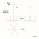 Jedi LED 27 inch Black Chandelier Ceiling Light, dweLED