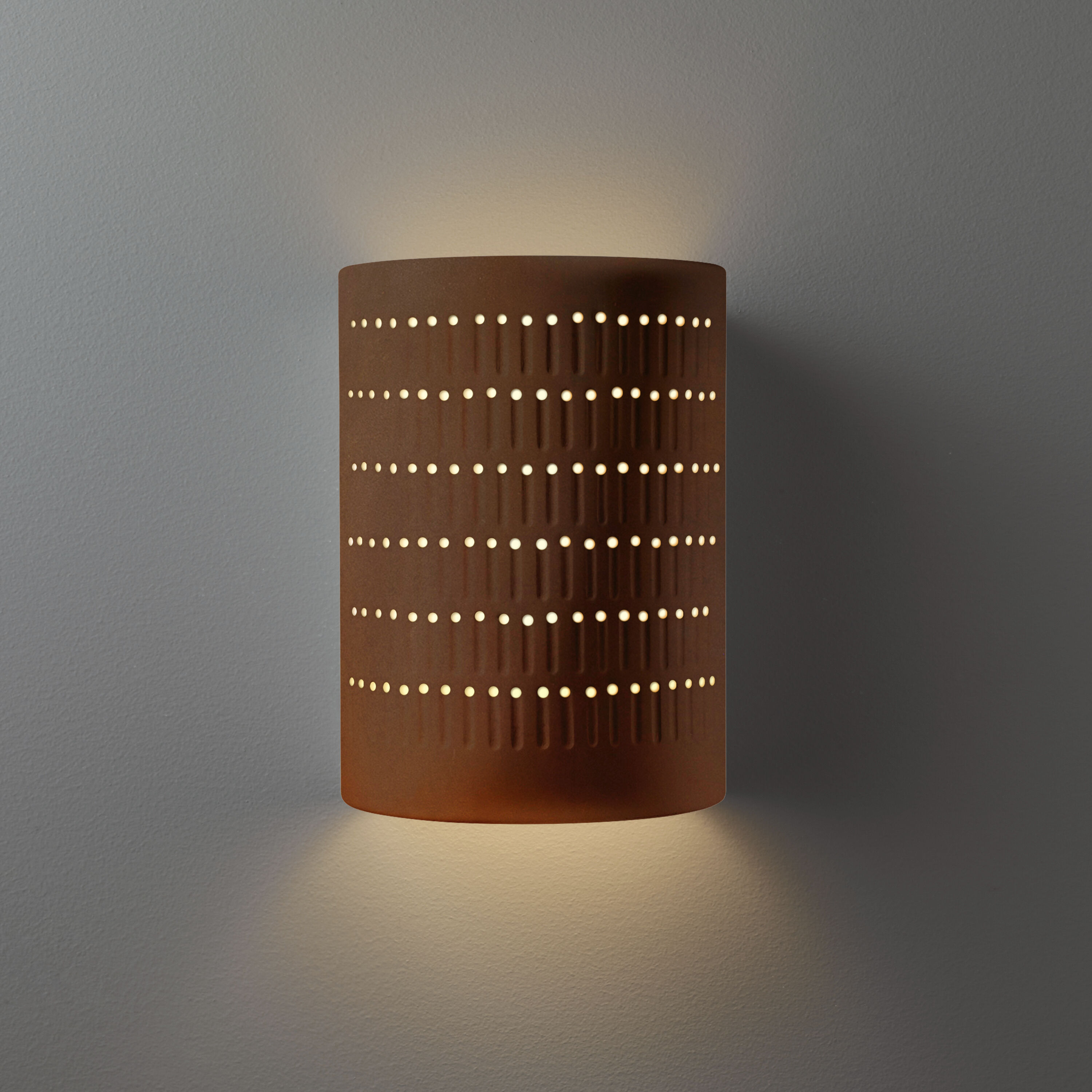 Ambiance Cactus Cylinder Wall Sconce Wall Light, Large