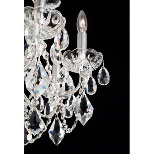Century 8 Light 24 inch Polished Silver Chandelier Ceiling Light
