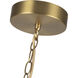 Cleo LED 16 inch Brushed Gold Chandelier Ceiling Light