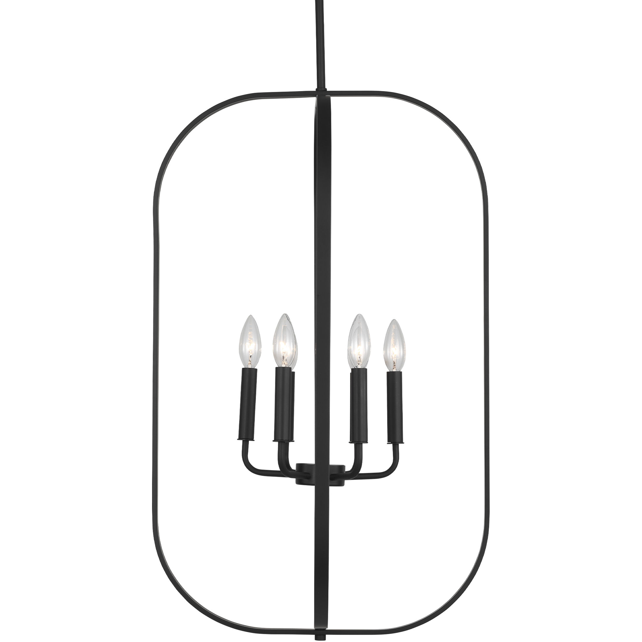 Loretto 6 Light 18.88 inch Midnight Black Chandelier Ceiling Light