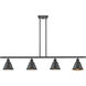 Ballston Smithfield LED 48 inch Matte Black Island Light Ceiling Light, Ballston