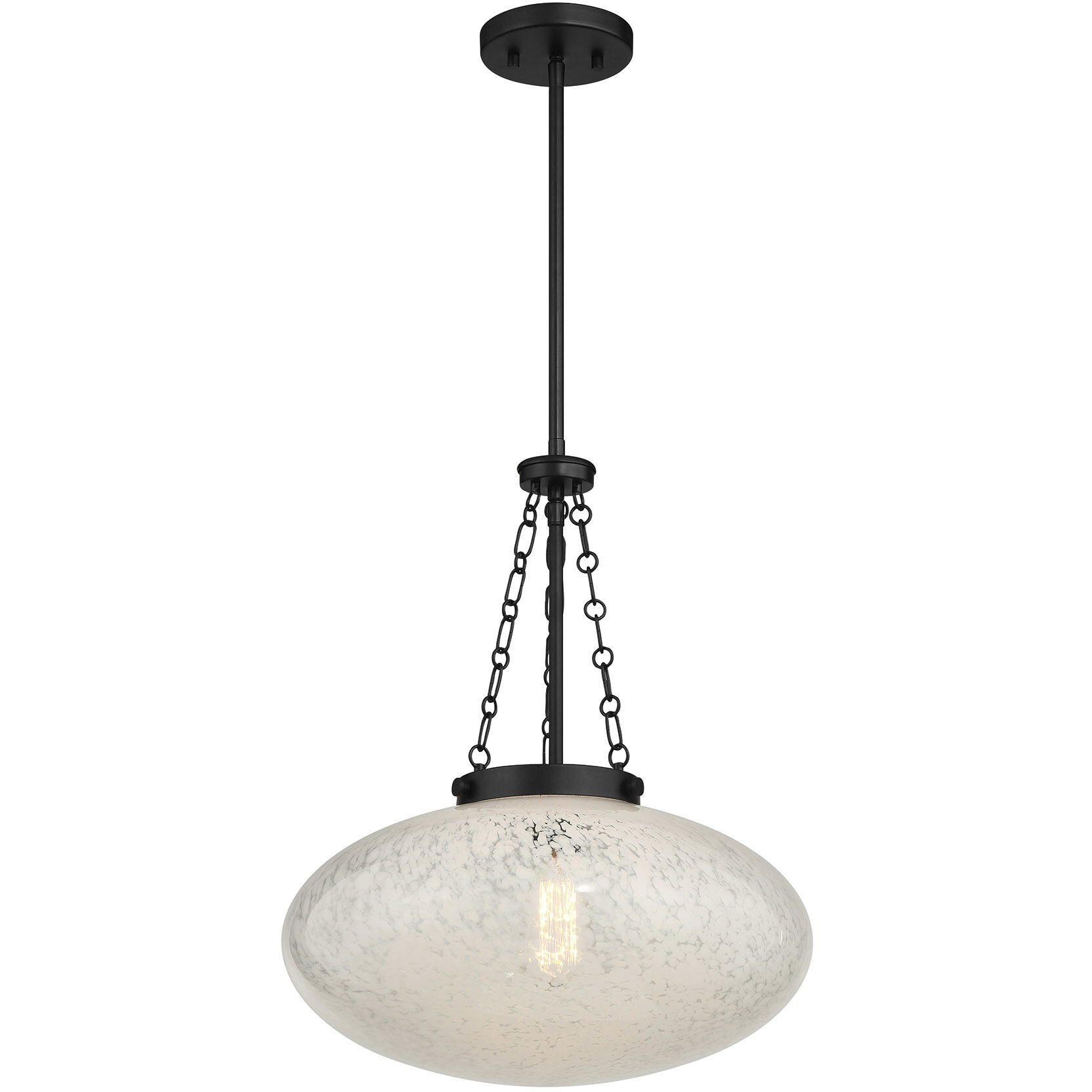 Willow 1 Light 16.5 inch Matte Black Pendant Ceiling Light