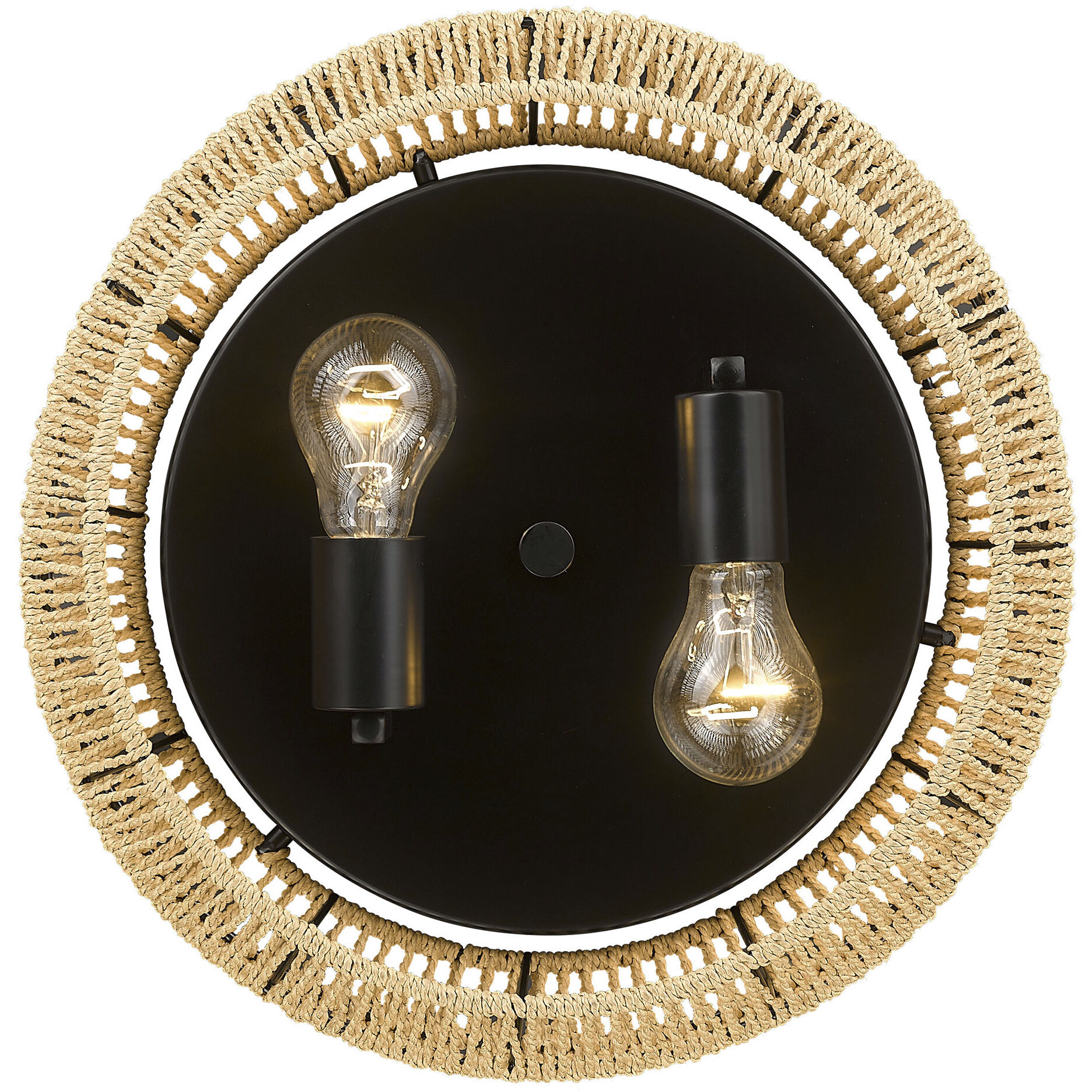 Marlee 2 Light 14.13 inch Matte Black Flush Mount Ceiling Light