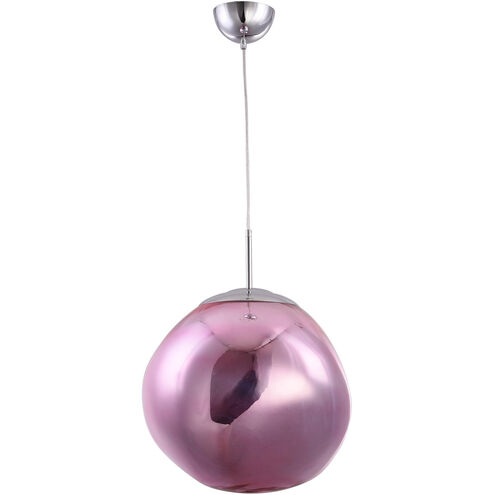 Canada 1 Light 15 inch Pink Single Pendant Lighting Ceiling Light