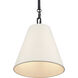 Rydell 1 Light 9 inch Matte Black Mini Pendant Ceiling Light