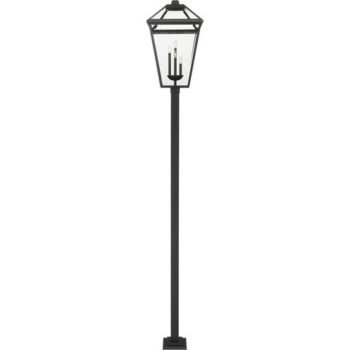 Talbot 4 Light 128.25 inch Black Outdoor Post Mounted Fixture