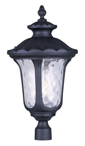 Oxford 3 Light 27 inch Black Outdoor Post Top Lantern 